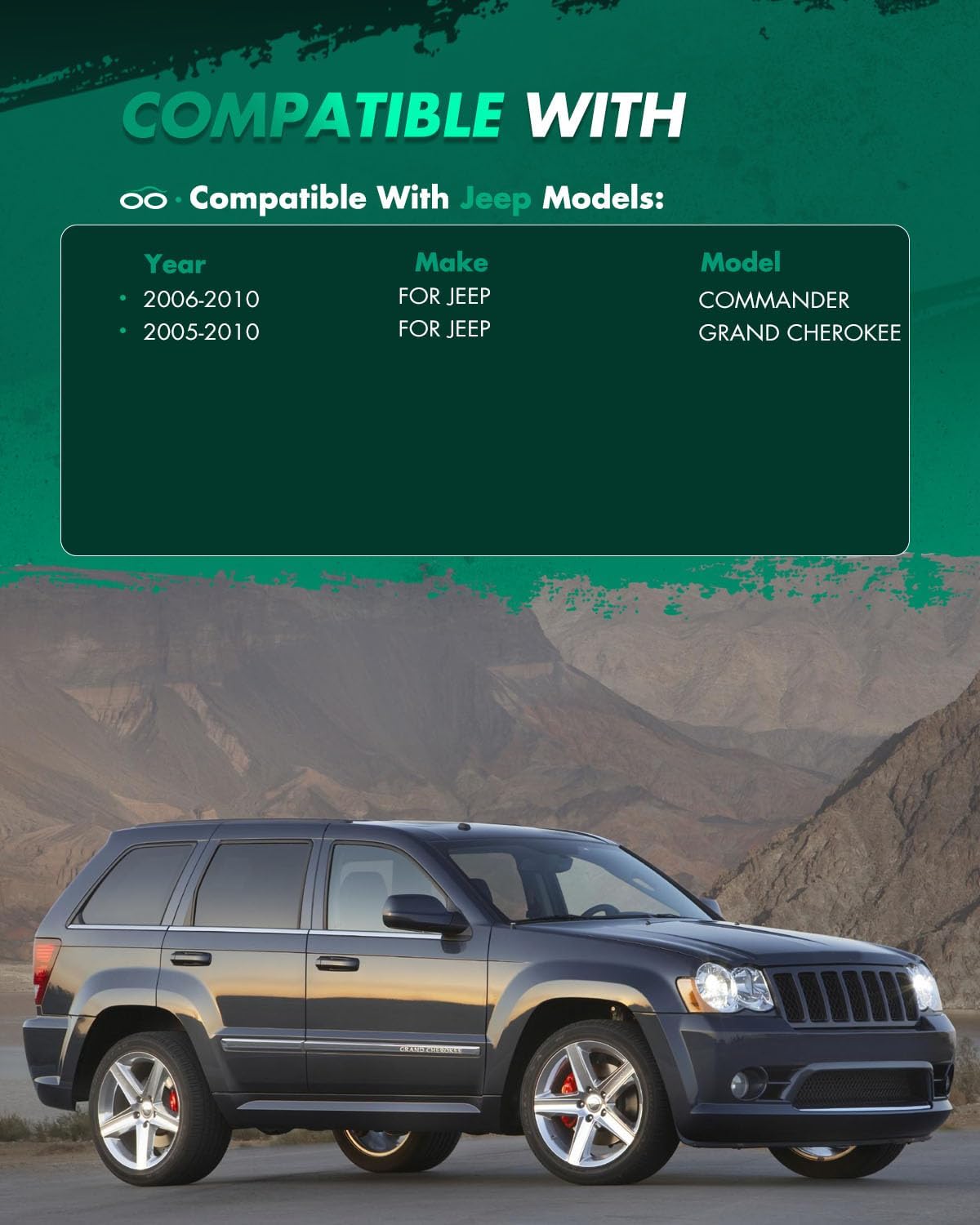 Kit elevación 2" Jeep Grand Cherokee 05-10 Commander 06-10