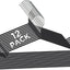 12 Perchas Metal Negro Ahorro Espacio Duradera