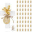 48 Set Regalos Bautismo Madera Cruz Flor Blanco