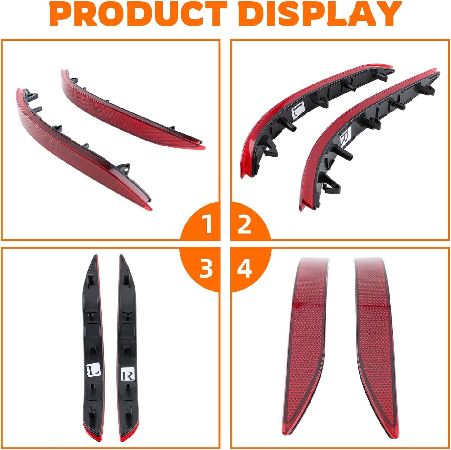 Funda reflector parachoques trasero Chevrolet Equinox 18-22