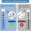 Medidor lluvia 7" soporte acero inox plástico engrosado