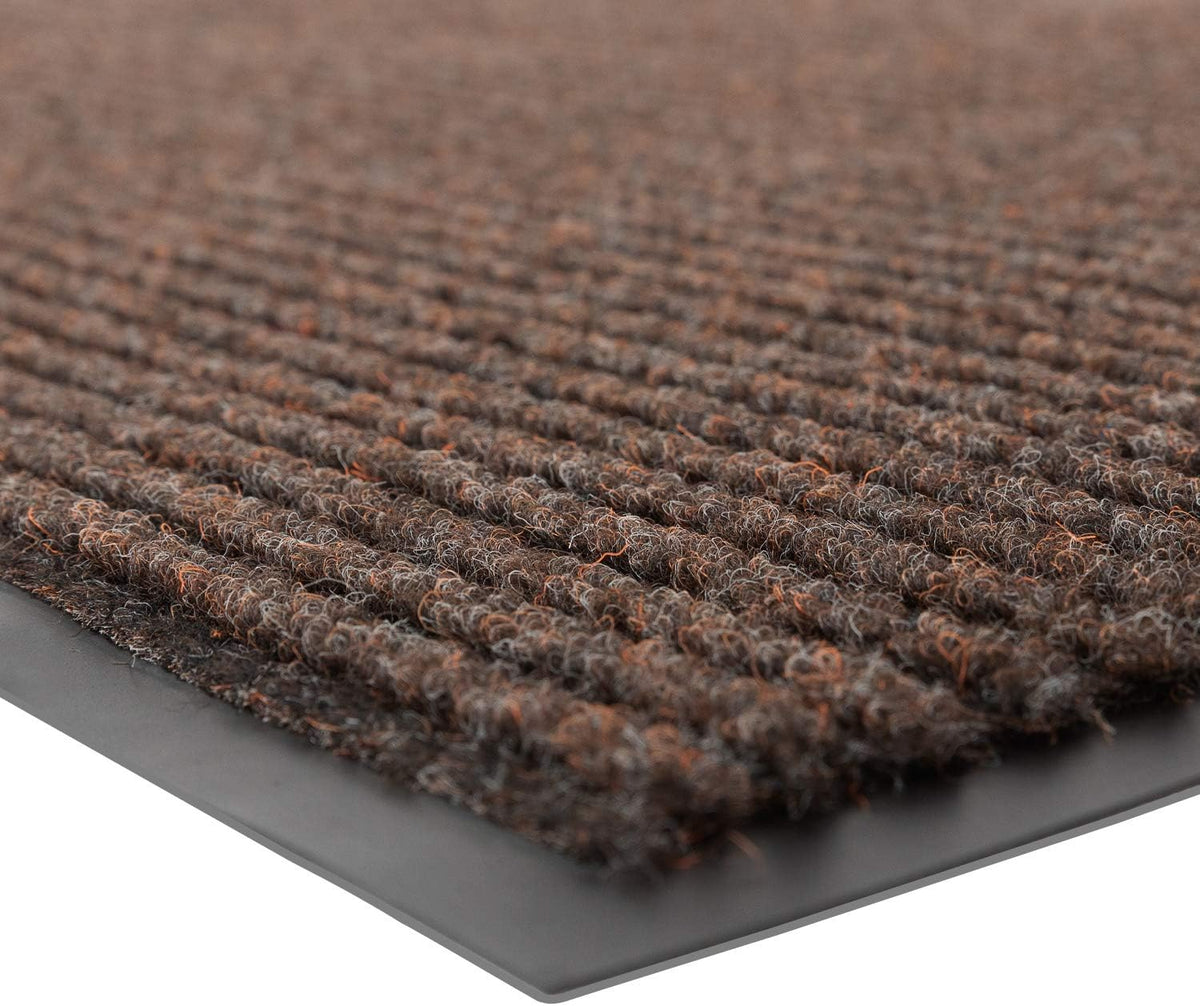 Alfombra entrada cepillo 3x4ft absorbente resistente marrón
