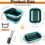 Lavabo plegable 10.5l con tapón drenaje para acampar