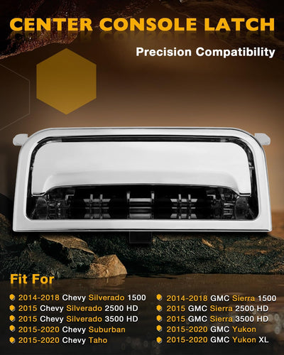 Pestillo consola Chevy Silverado 2014-2020 GMC Yukon