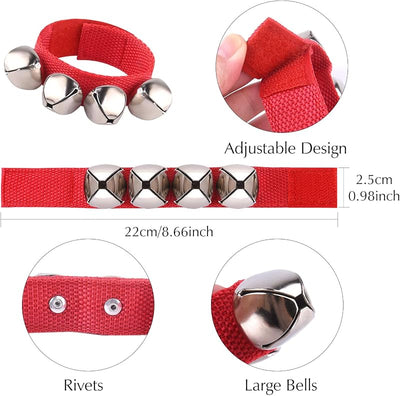 Pulsera Navidad campanas de muñeca y tobillo metal