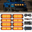 Set 8 Luces Estroboscópicas LED 12/24V Ámbar
