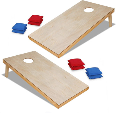 Set Cornhole madera 4x2ft con 8 bolsas frijoles