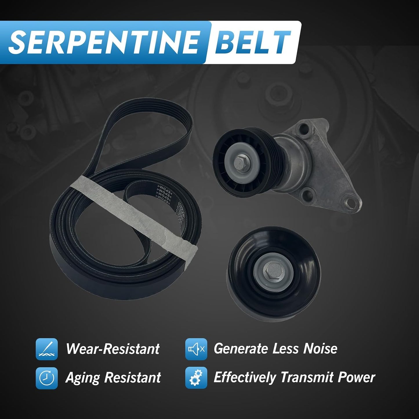 Kit polea tensor banda serpentina comp GM Chevrolet GMC
