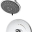 Molde ducha 5 pulverizaciones control volumen cromo 1.5 GPM