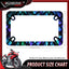 Marco matrícula motocicleta acero inox colorido divertido