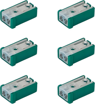Set 6 Fusibles Cartucho 40A 32V Universal Automóvil