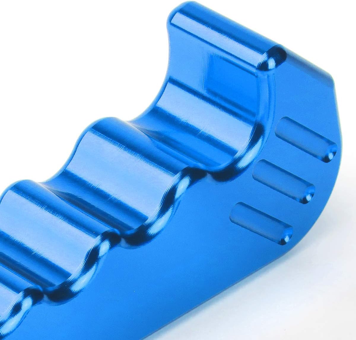Pomo palanca cambios aluminio azul