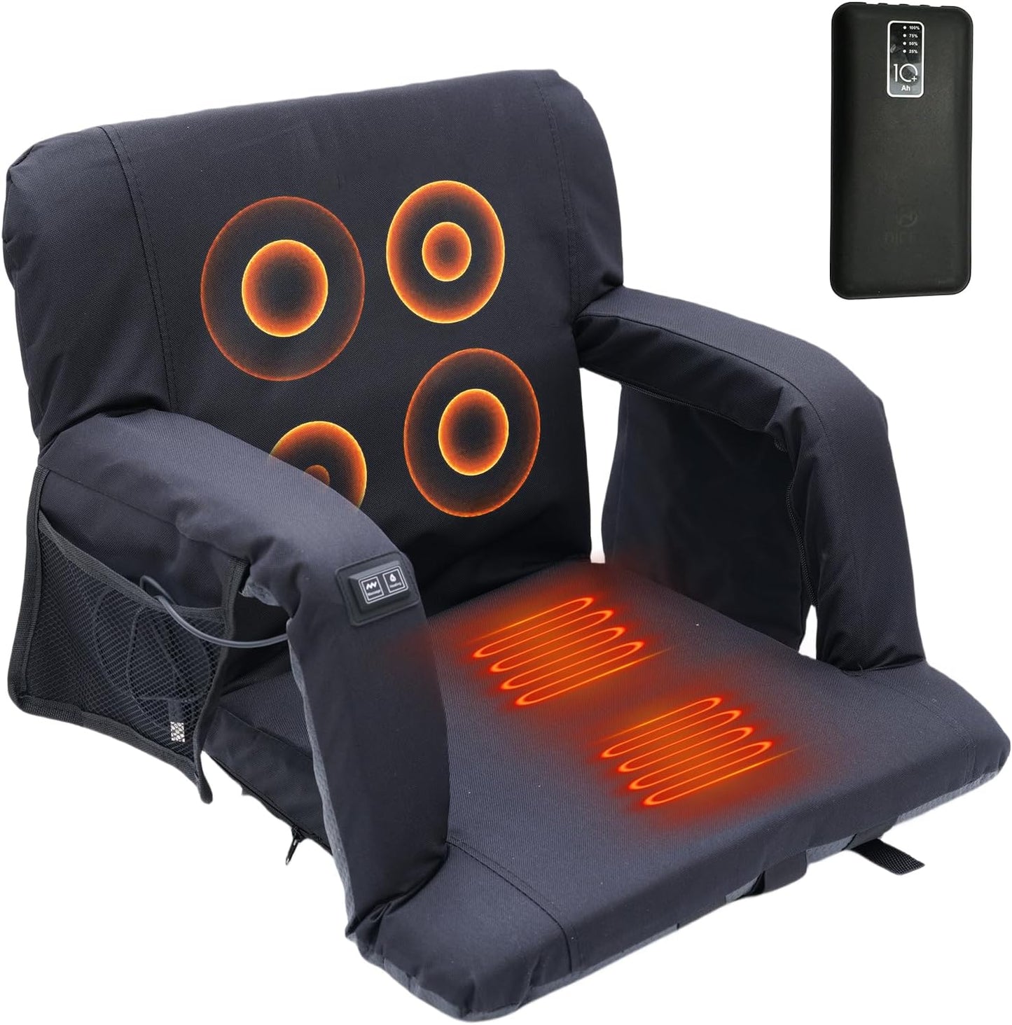 Asiento gradas con respaldo y soporte