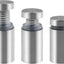 12 Pzas Tornillos Acero Inox 5/8x1.18 Separadores Vidrio