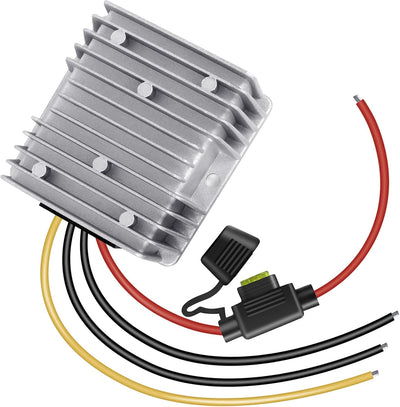 Convertidor voltaje 120W 48V a 12V carrito golf impermeable