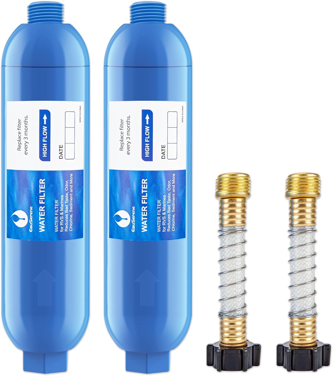 Filtro agua caravana 2 Pzas plástico reduce cloro