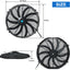 Ventilador eléctrico 16" 12V 120W con kit montaje