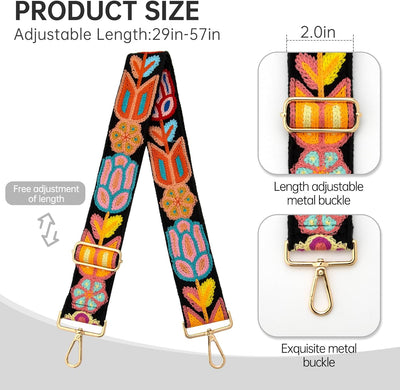 Correas ajustables para bolsos mujer ancha cruzada