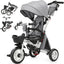 Cochecito triciclo 8en1 plegable asiento giratorio ruedas