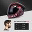 Casco motocicleta cara completa unisex aprobado DOT