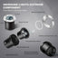 8 Luces LED 12-24V IP67 Impermeable Jardín 3000K Blanco