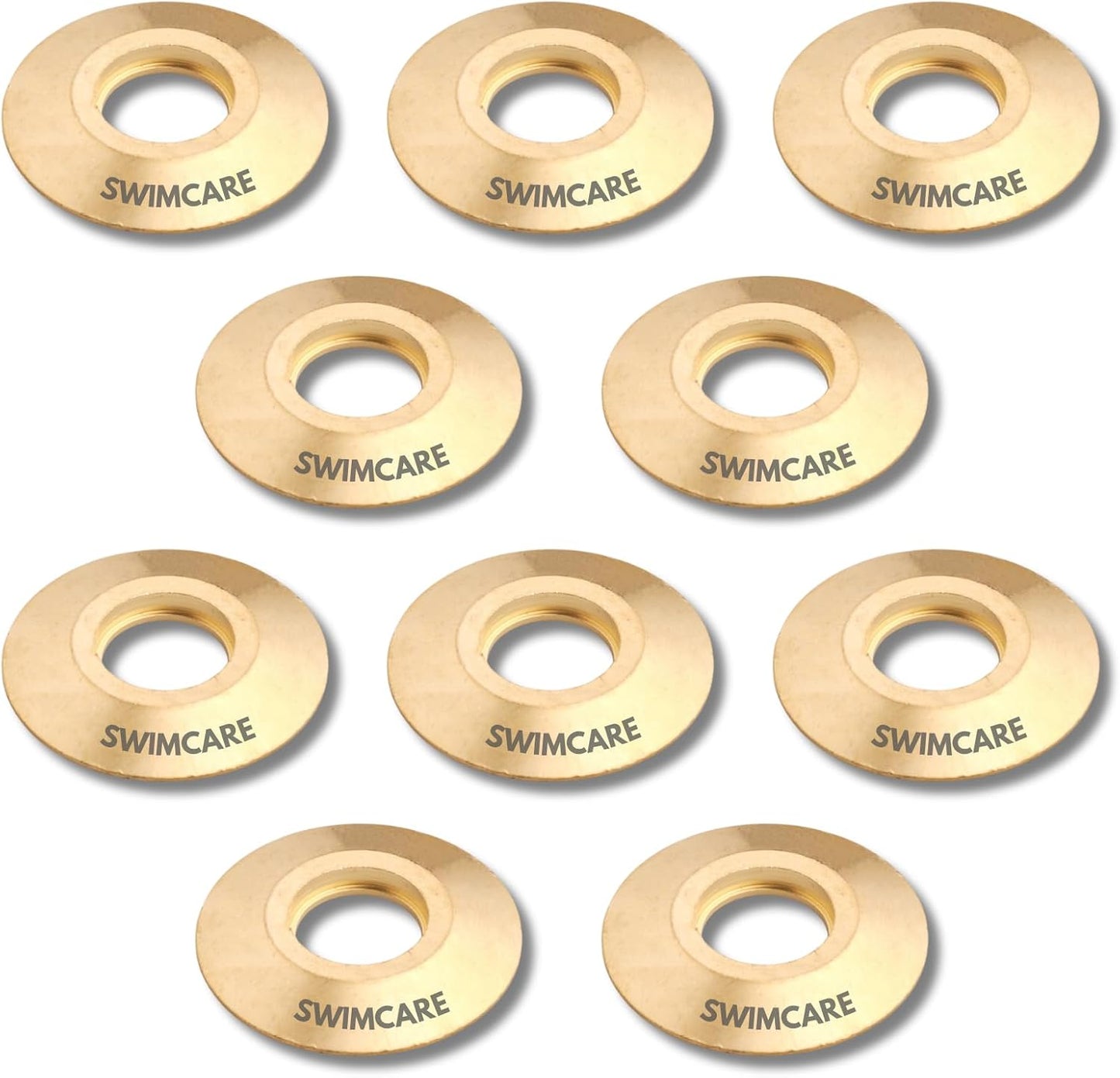 10 Bridas Latón para Anclaje Cubierta Piscina