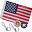 Bandera americana para barco 12x18" resistente nylon 210D