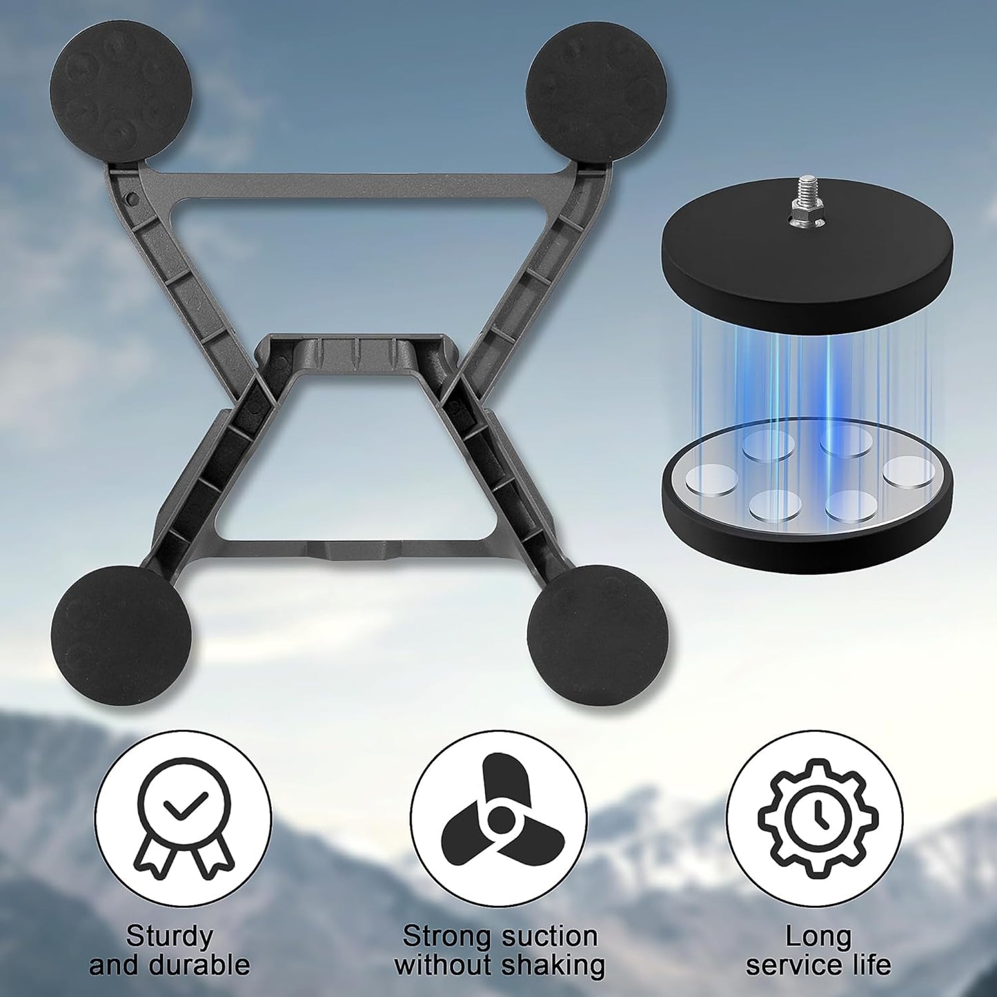 Soporte magnético Starlink Mini coche RV aluminio