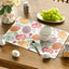 Set 4 Manteles Pascua Floral 12x18pulg Decoración Fiesta
