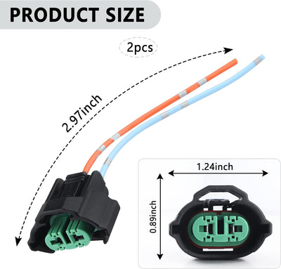 2 Pzas Conectores H8/H11 4pulg Adaptadores Hembra