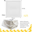 2 Pzas Bolsas Malla Colmena 35x37" Transpirable Caja Abejas