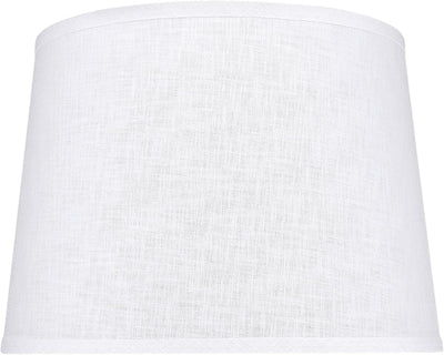 Pantalla lámpara araña forma imperio blanco 12x14pulg