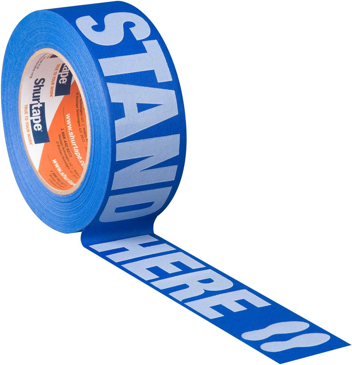Cinta adhesiva suelo multisuperficie 1.890pulg x 180.4ft azul