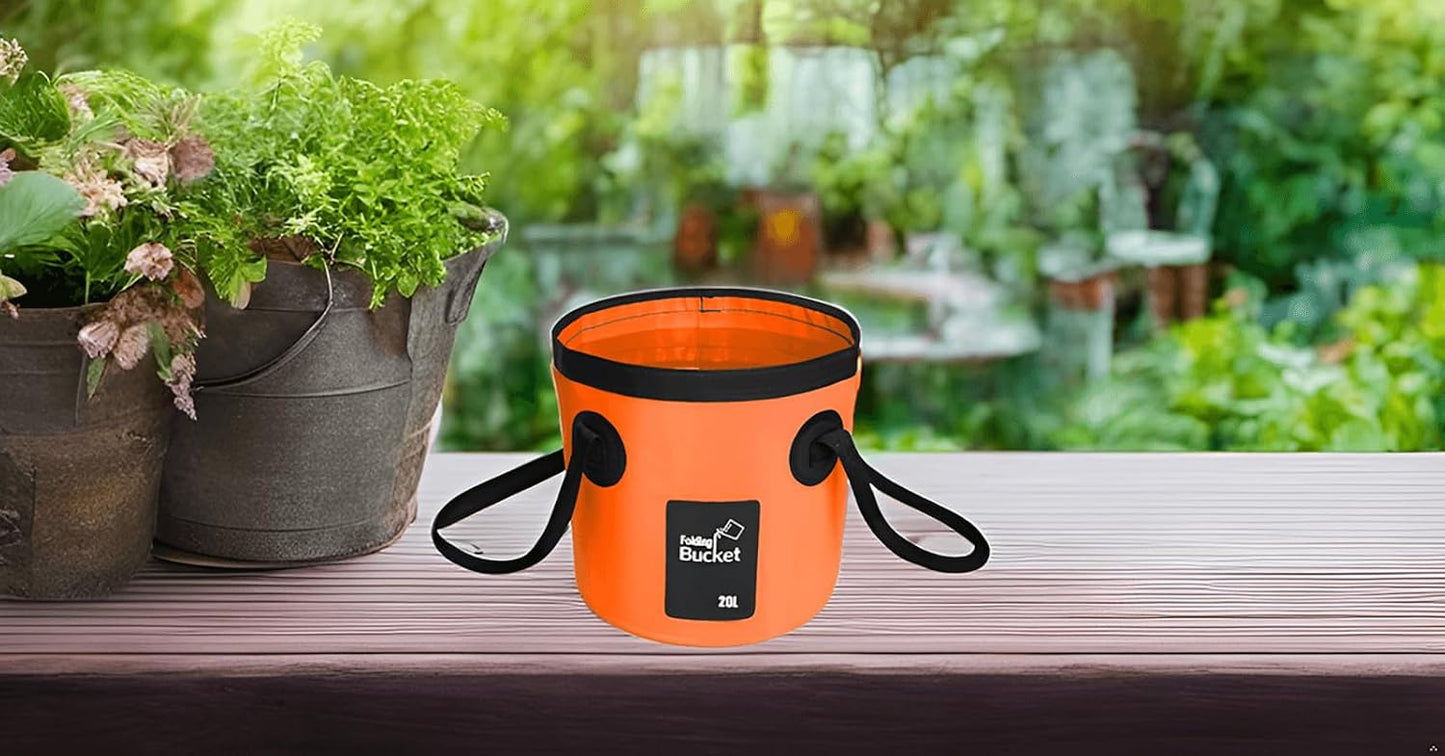 Contenedor agua plegable 20L para campamento y viajes