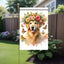 Bandera jardín doble cara golden retriever 12x18pulg mascotas