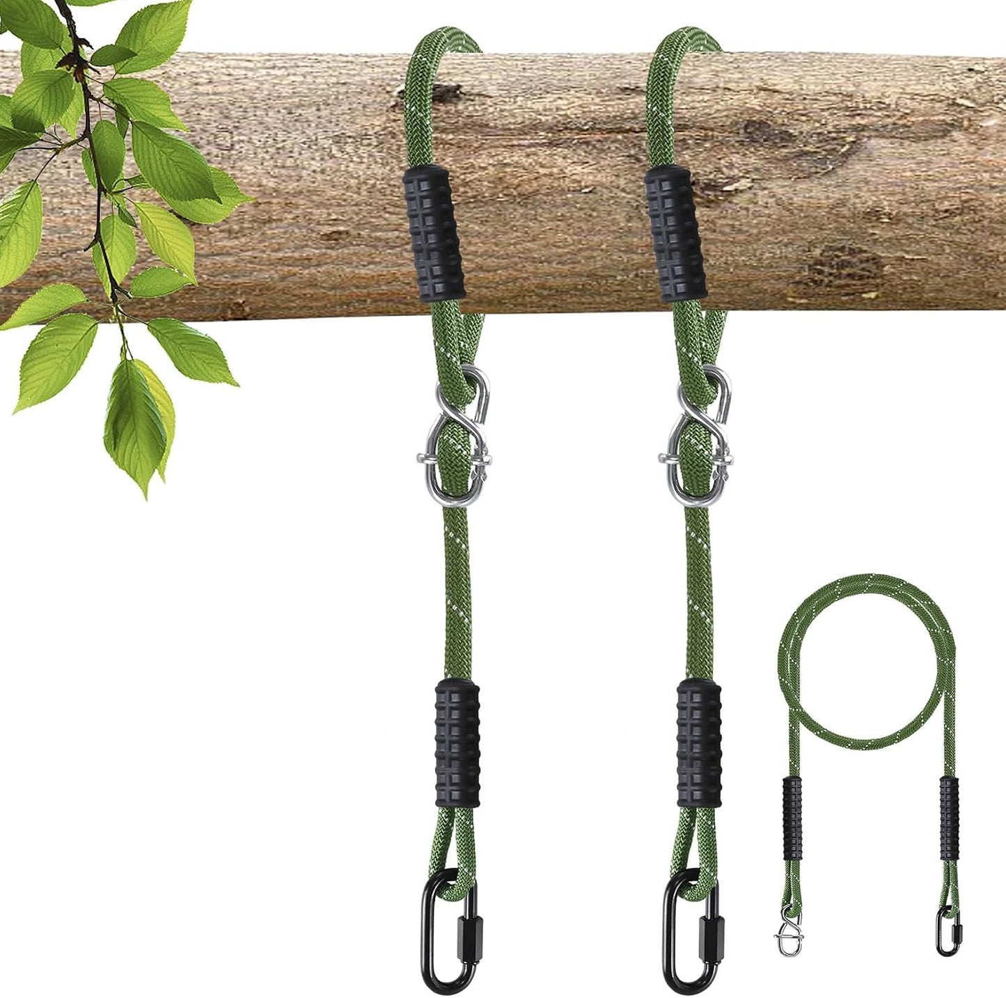 Correas árbol columpio cuerdas ajustables 1.7m color
