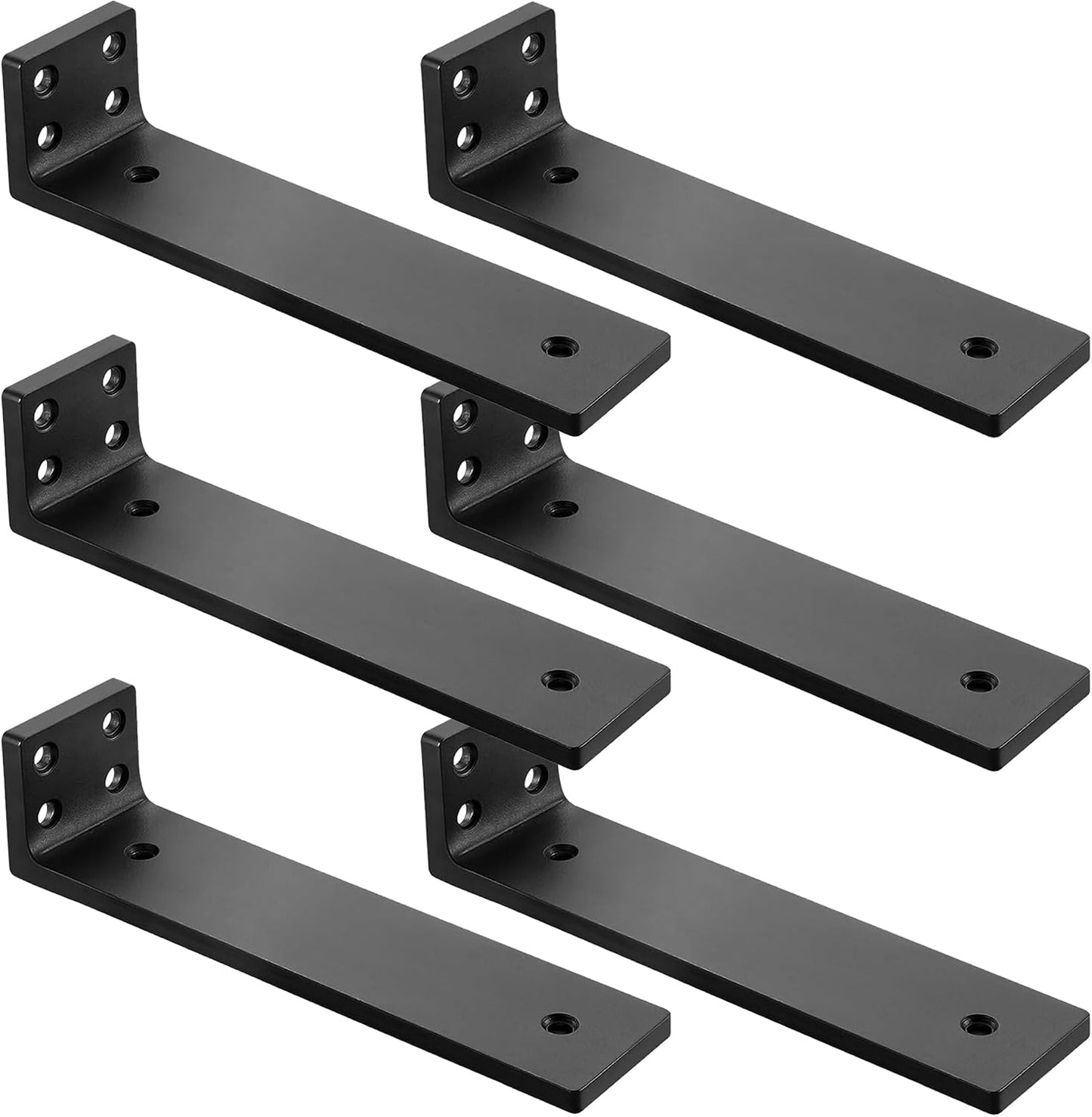 Soportes estante pared ocultos 12" set 6