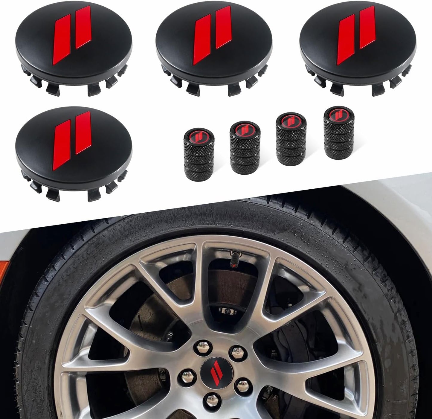 4 Tapas Rueda 2.5" para Dodge Charger Challenger