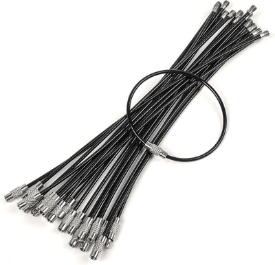 Llavero acero inox 6pulg soporte bucle equipaje viaje