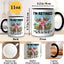Taza café cerámica estampado vaca 11oz regalo despedida