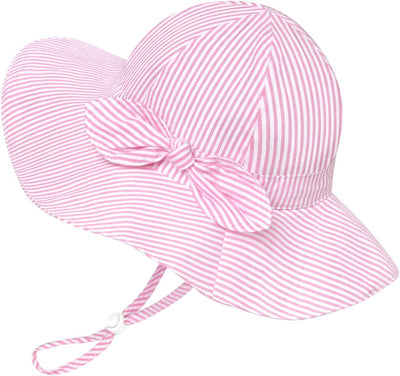 Sombrero playa niña plegable UPF50 ala ancha