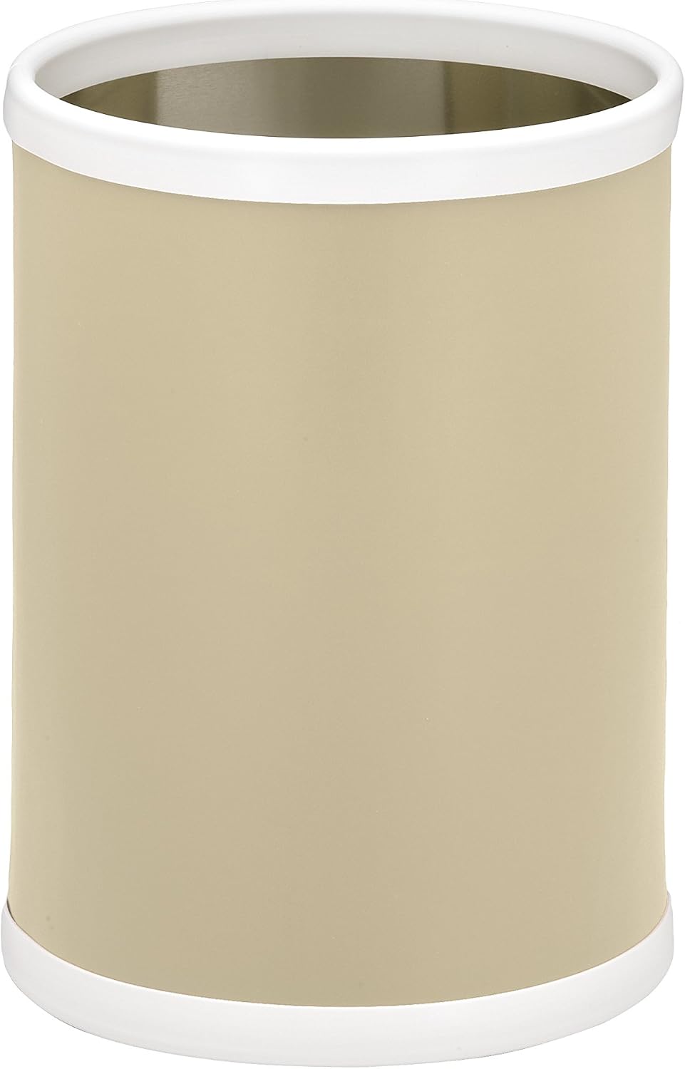 Papelera redonda 11" color marfil