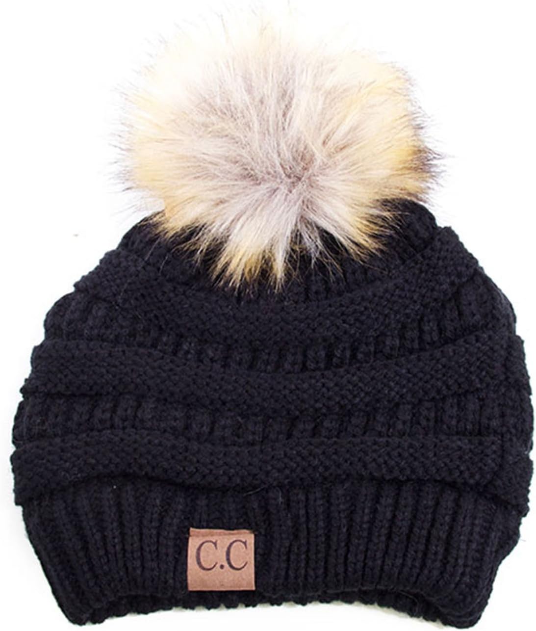 Set 3 Pzas Gorro Pompón Bufanda Guantes Trenzados Abrigados