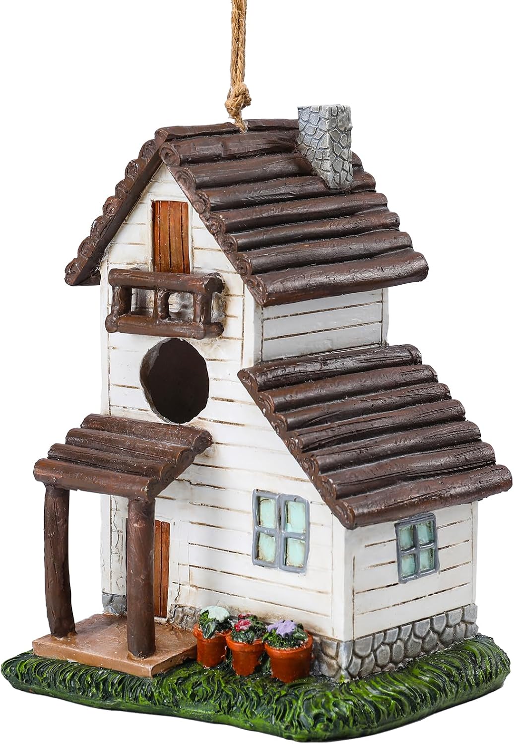 Casa resina para pájaros exterior decorativa a prueba