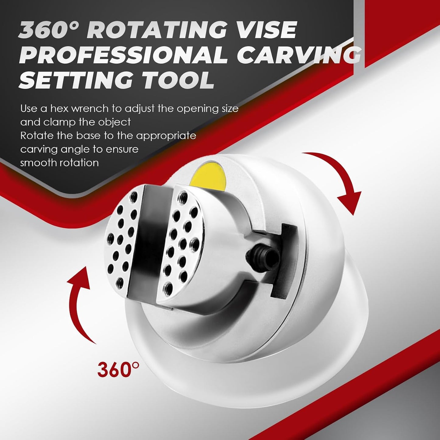 Tornillo bola 3pulg giratorio 360° con 36 accesorios