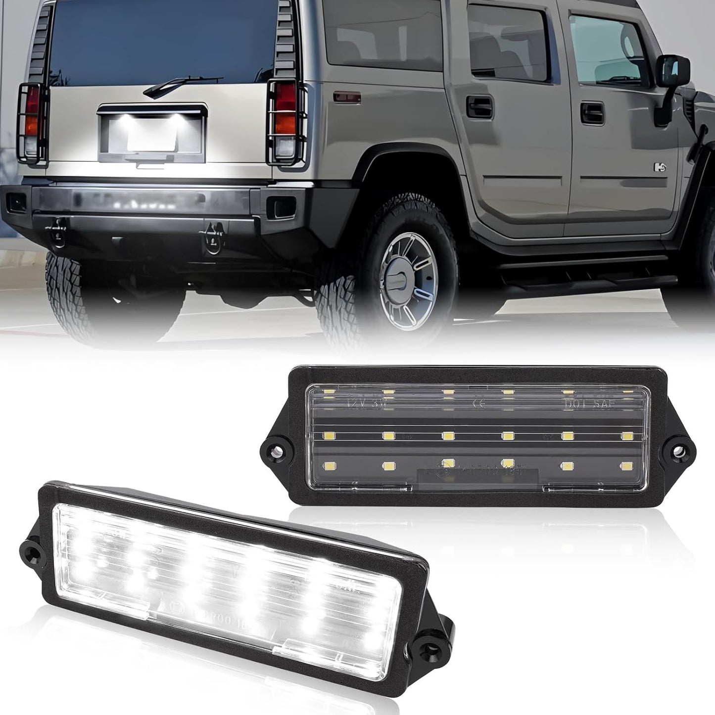 Luces LED matrícula comp Hummer H2 03-07