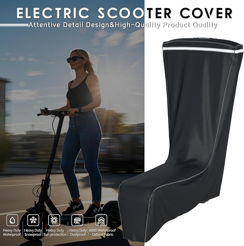 Funda scooter eléctrico resistente lluvia UV 61x30x53pulg