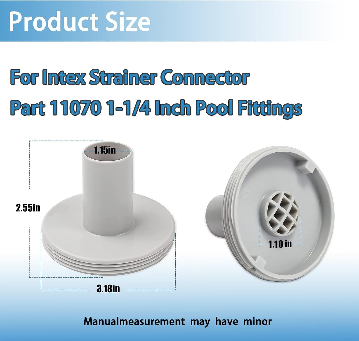Conector filtro piscina Intex 1-1/4