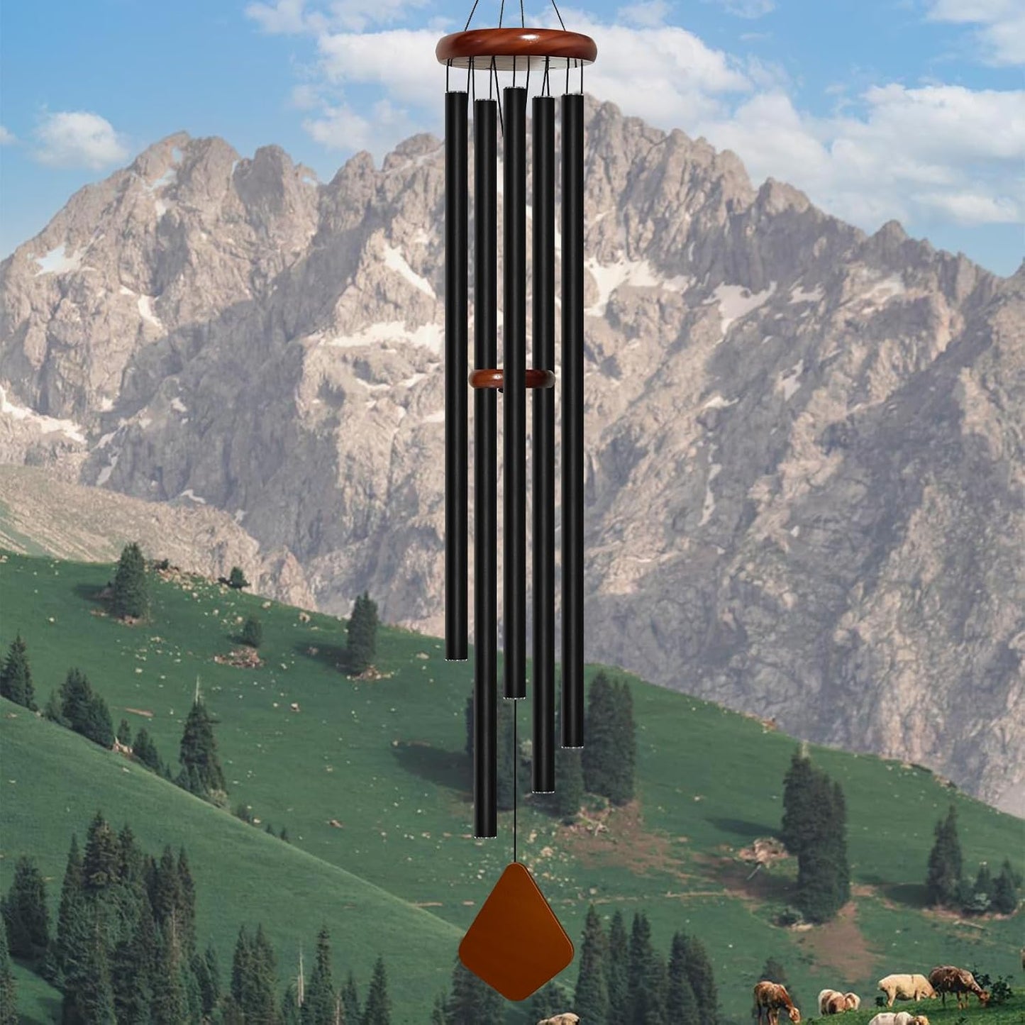 Campanillas viento 60" tono profundo metal resistente