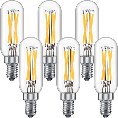 Bombilla LED T6 E12 regulable 4W 2700K para ventilador y salas